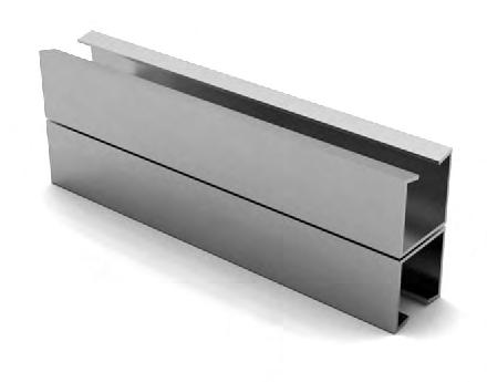 Perfilado conjugado 38x76mm